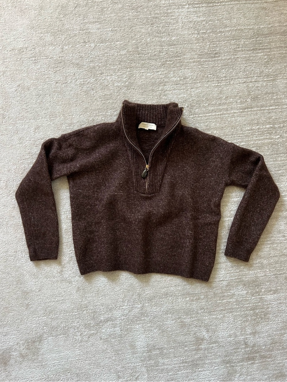 Sezane Tobias Jumper - Dark Chocolate - Picture 2 of 3